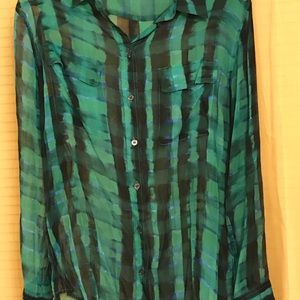 EQUIPMENT SHEER SILK BLOUSE